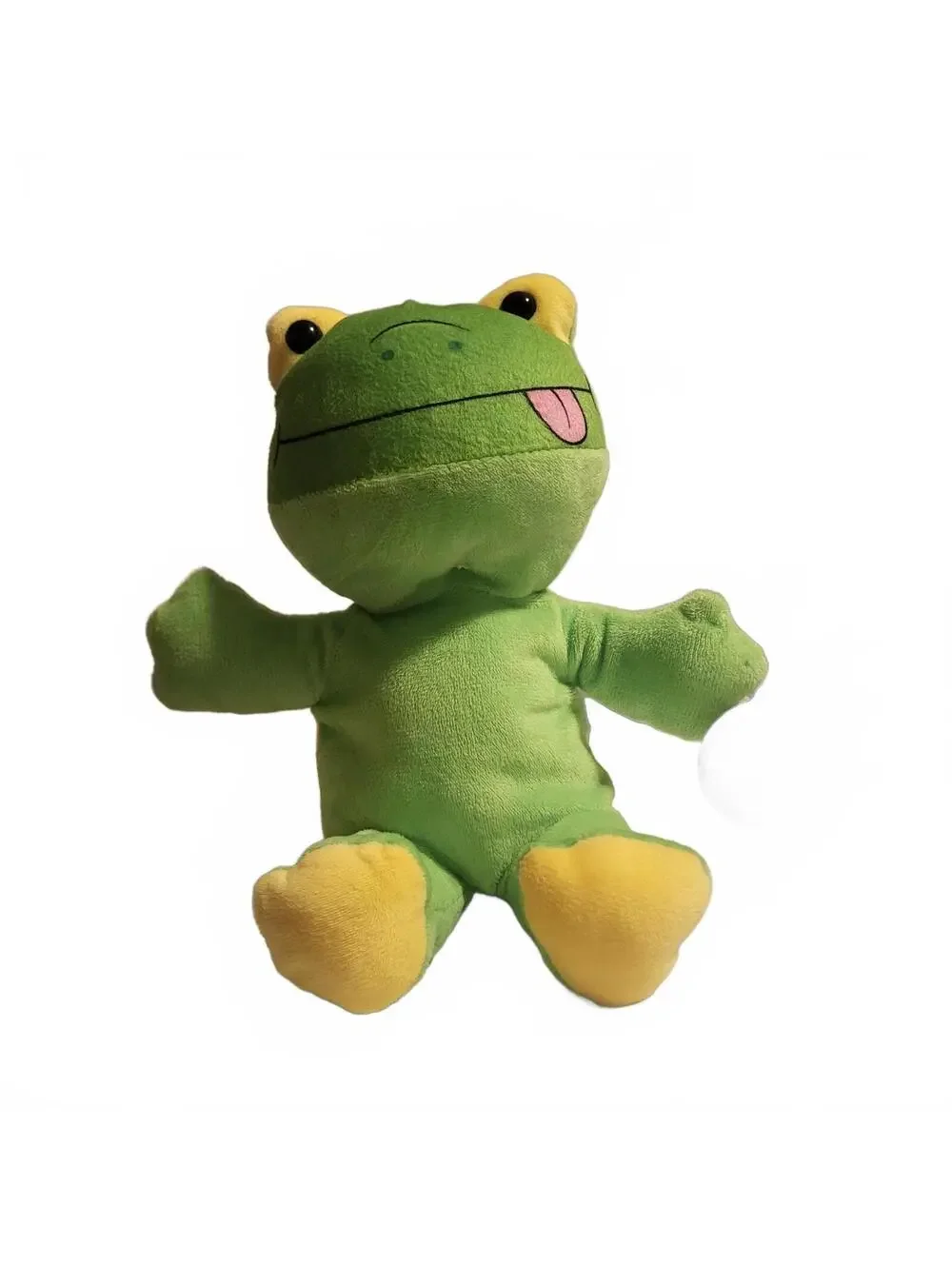 Green and Yellow Plush Frog Stuffed Animal by A&A Global Industries